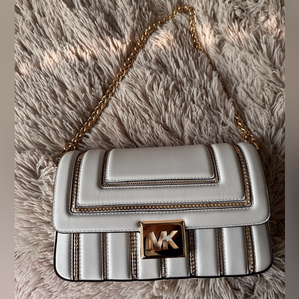 NWT Optic White Michael Kors Sonia Bag